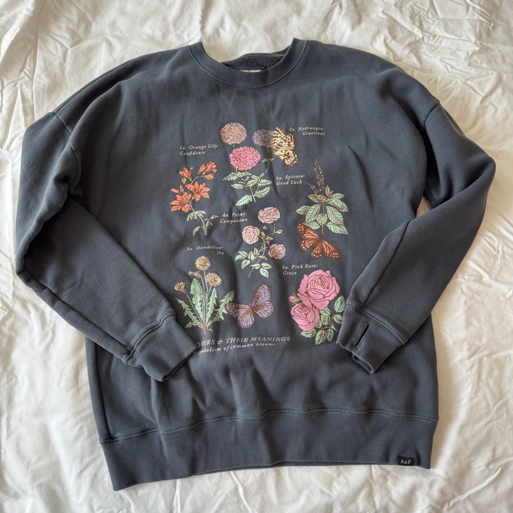 Abercrombie Kids Floral Graphic Sweatshirt